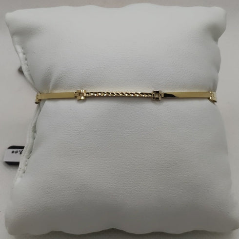 Bracciale Oro 18k uomo semirigido lucido 19 cm 3.80 gr | Gioiellitosti.it